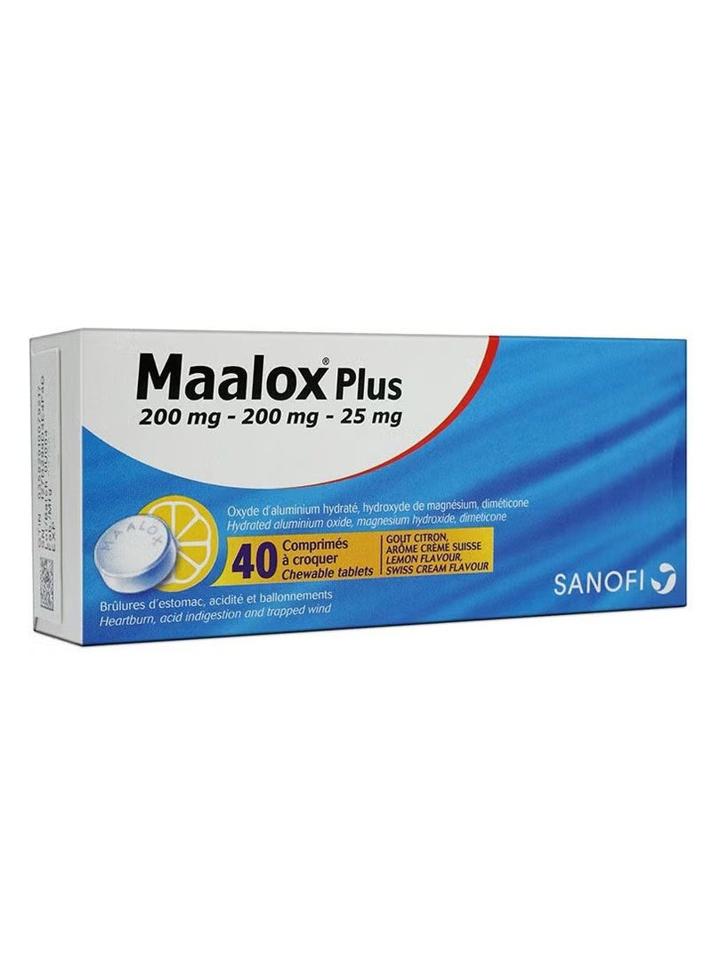 maalox plus Chewable Tablets (40's)