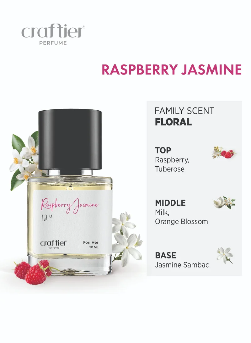 Craftier Perfume Inspired-So Scandal RASPBERRY JASMINE - Inspired of-SO SCANDAL, Eau De Parfum for Women - 50ml, Long Lasting Floral Fragrance Upto 16 Hrs, Travel Size Women's Perfume for Women | Best Price UAE