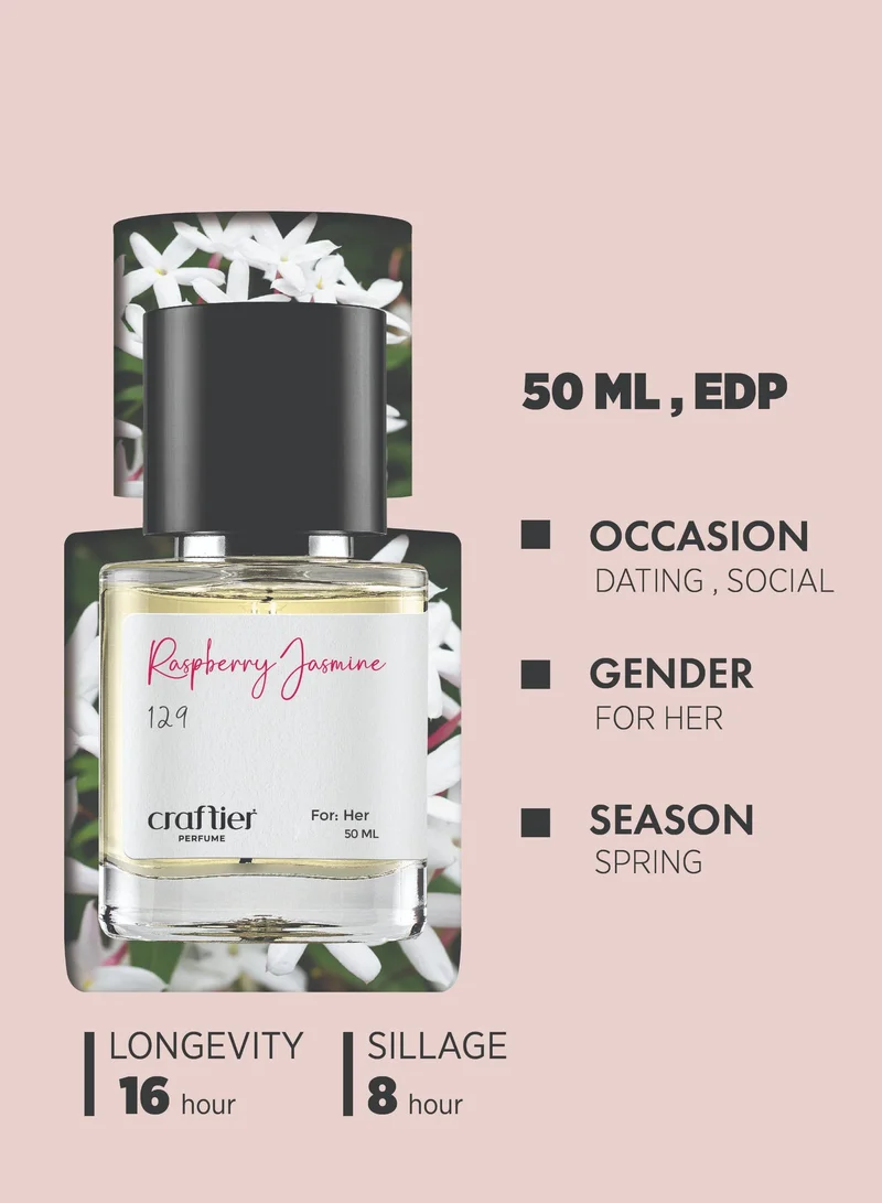 Craftier Perfume Inspired-So Scandal RASPBERRY JASMINE - Inspired of-SO SCANDAL, Eau De Parfum for Women - 50ml, Long Lasting Floral Fragrance Upto 16 Hrs, Travel Size Women's Perfume for Women | Best Price UAE