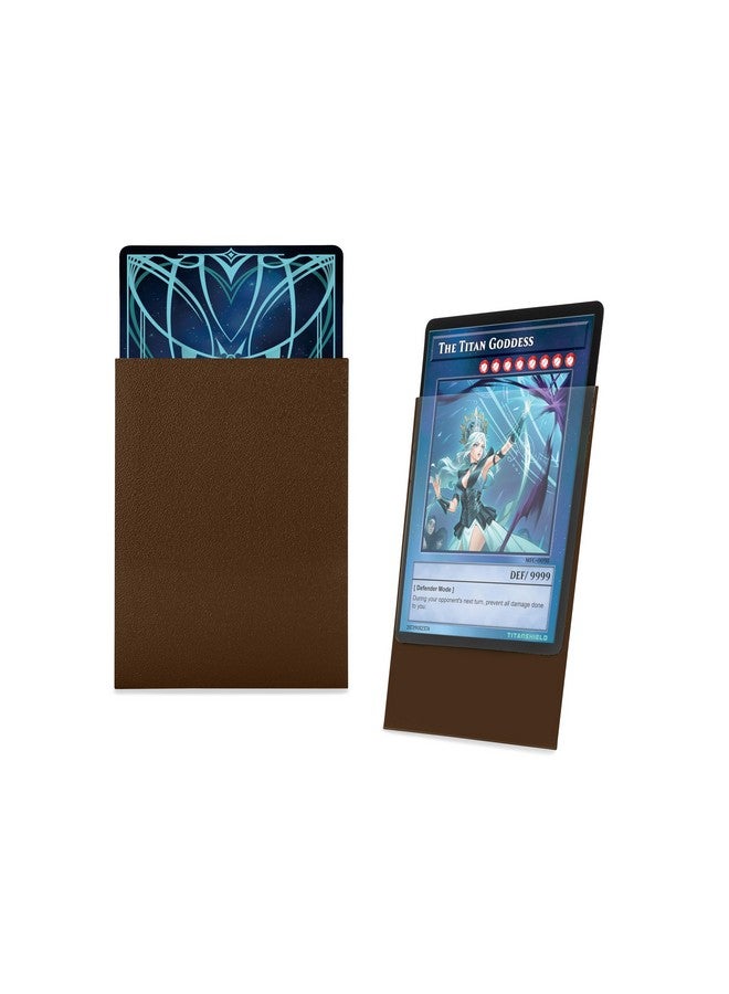TitanShield (150 Sleeve/Earth Brown) Small Japanese Sized Trading Card Sleeves Deck Protector for Yu-Gi-Oh, Cardfight!! Vanguard & More - Image 3