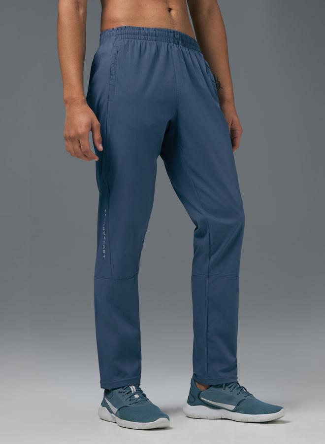 Technosport Men Solid Slim Fit Sports Track Pants - Image 2