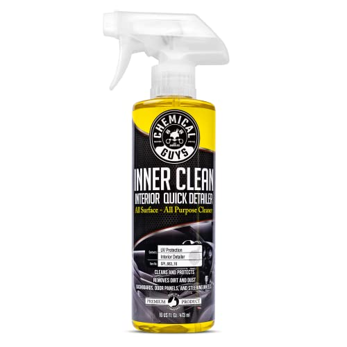 Chemical Guys SPI_663_16 InnerClean Quick Detailer with Pineapple Scent, High Performance Interior and Dashboard Cleaner, Dust Repellent, Easy to Use Non Greasy Formula, 16 fl oz - Image 1