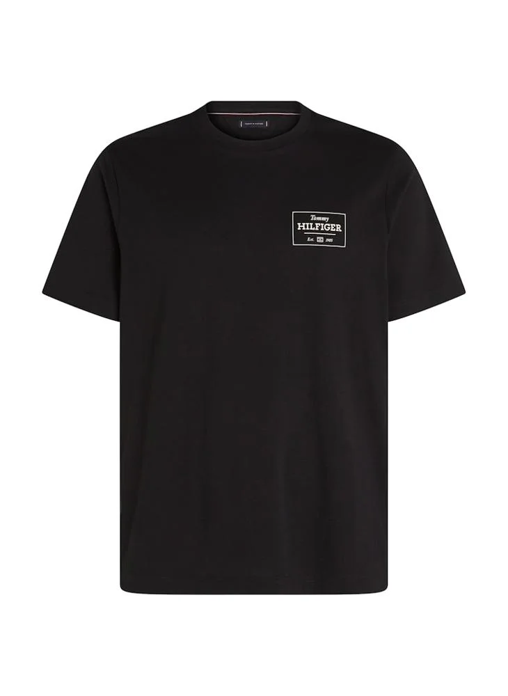 تومي هيلفيغر Monotype Graphic Printed Crew Neck T-Shirt
