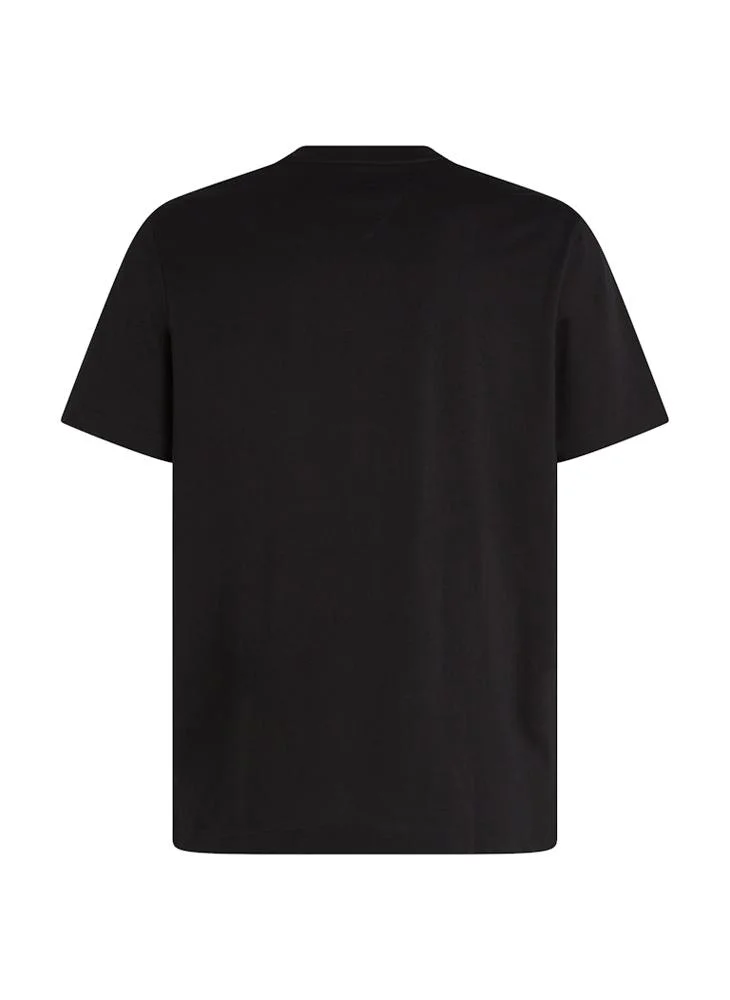 تومي هيلفيغر Monotype Graphic Printed Crew Neck T-Shirt