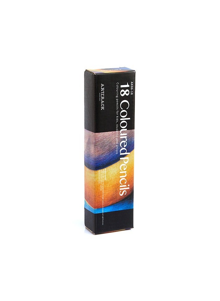 Generic Deluxe Sketch Pencil Set with 18 Colored Pencils, Sharpener, Eraser & Coloring Book, Ideal for Artists, Beginners & Kids in Premium Cardboard Box - Image 1