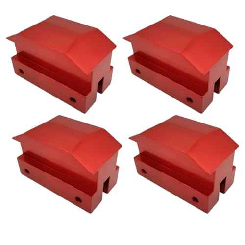 YRANZO Jack Lift Pad Anodized Aluminum for Camaro 6th Gen for Chevrolet Jack Pad Except Convertable 4 Pieces Red 2012 2016 2017 2018 2019 2021 (Red) - Image 1