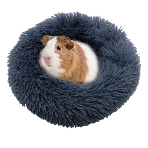 Yinprwi Guinea Pig Beds Hamster Beds Small Pet Cage Accessories Burrowing Pet Bed Thickened and Warm Winter Guinea Pig Beds for Hedgehog, Chinchilla and Small Animals (Gray) - Image 1