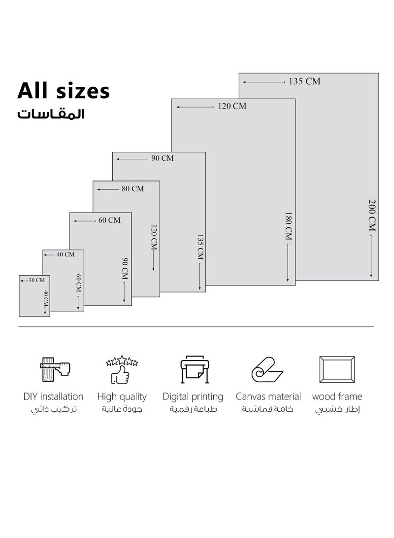 مودكلاس لوحة جدارية كانفس بتصميم وردة - Image 3