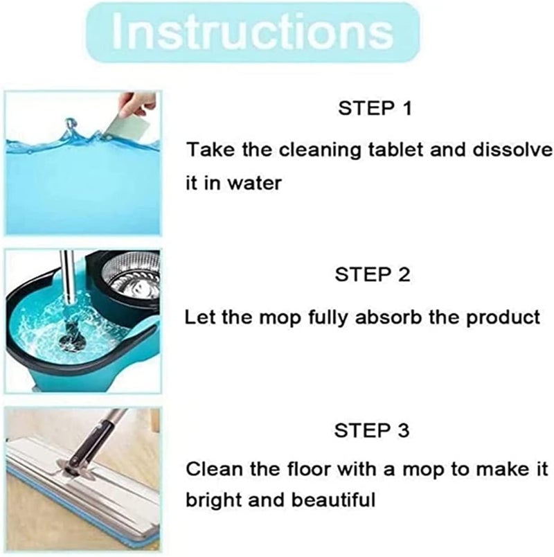 woobles Multifunctional Floor Cleaning Slice Nml, Multifunctional Floor Cleaner Ground Stain Remover, Floor Cleaning Tablets Sheets, Concentrated Soluble Cleaning Slice (120pcs, Purple) 120pcs Purple - Image 4