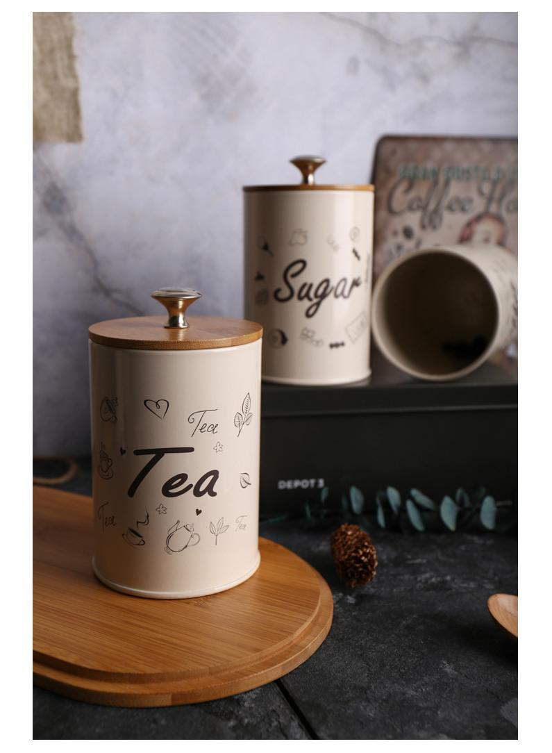Y&D Eco-friendly Storage Creative Sealed Moisture-proof Bamboo Lid Storage Tank 3-piece Set  - Image 3