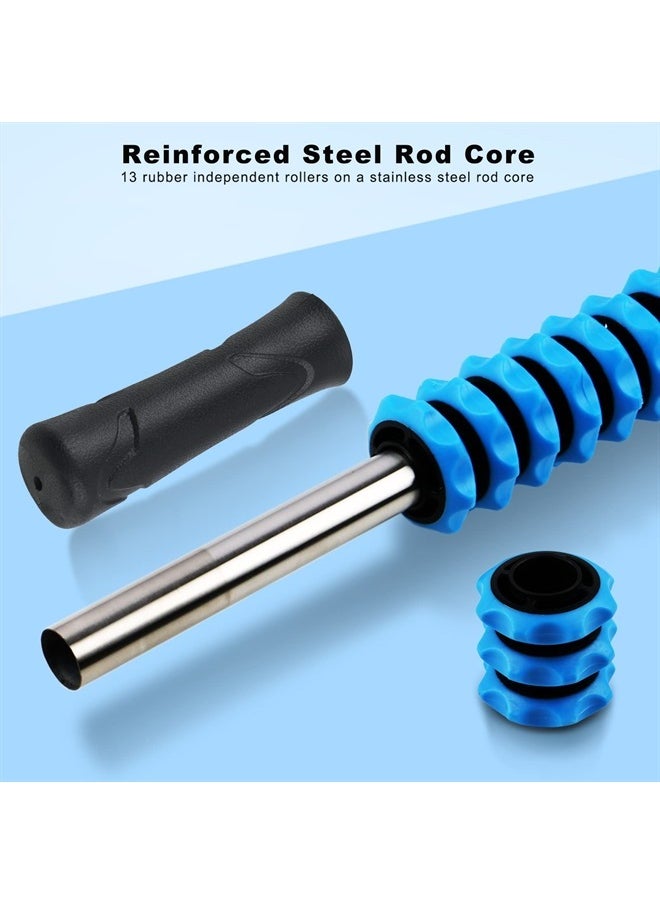 EWR2RWE - Muscle Roller Stick, Massage Stick for Athletes, Rubber Roller Stick for Exercise Runners, Therapy Manual Massager Stick for Relief Muscle Soreness, Trigger Points, Help Calf, Leg, Back Recovery - Image 1