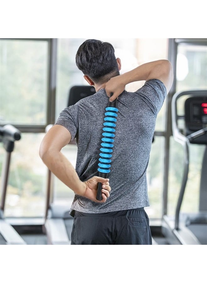 EWR2RWE - Muscle Roller Stick, Massage Stick for Athletes, Rubber Roller Stick for Exercise Runners, Therapy Manual Massager Stick for Relief Muscle Soreness, Trigger Points, Help Calf, Leg, Back Recovery - Image 1