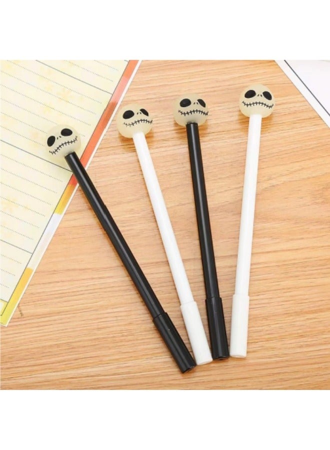 4 Pack Creative Silicone Head Cartoon Gel Pen Cute Expression Student Office Signature Pen - Image 1