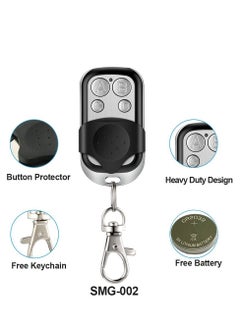 KASTWAVE 433.92Mhz Universal Wireless Copy Remote Control Keychain, RF Transmitter for Clone Car Garage Gate Door Opener, 3pcs with Slide Cover  - Image 4