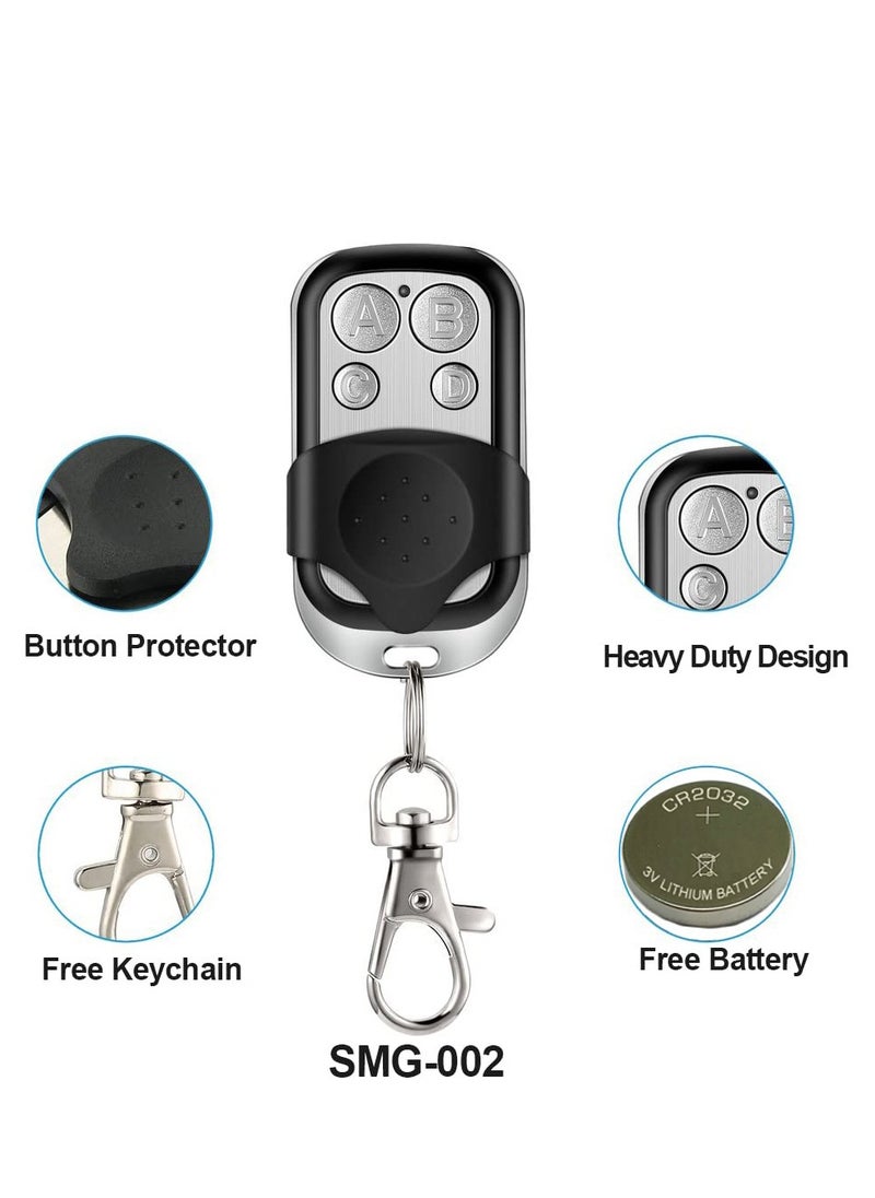 KASTWAVE - 433.92Mhz Universal Wireless Copy Remote Control Keychain, RF Transmitter for Clone Car Garage Gate Door Opener, 3pcs with Slide Cover - Image 1