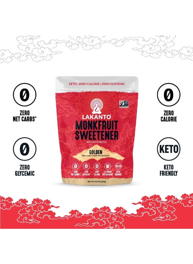 Lakanto Monkfruit Sweetener Golden – Brown Sugar Substitute with Erythritol – Zero Calorie – Keto Friendly – 235g (8.29 oz) - Image 4