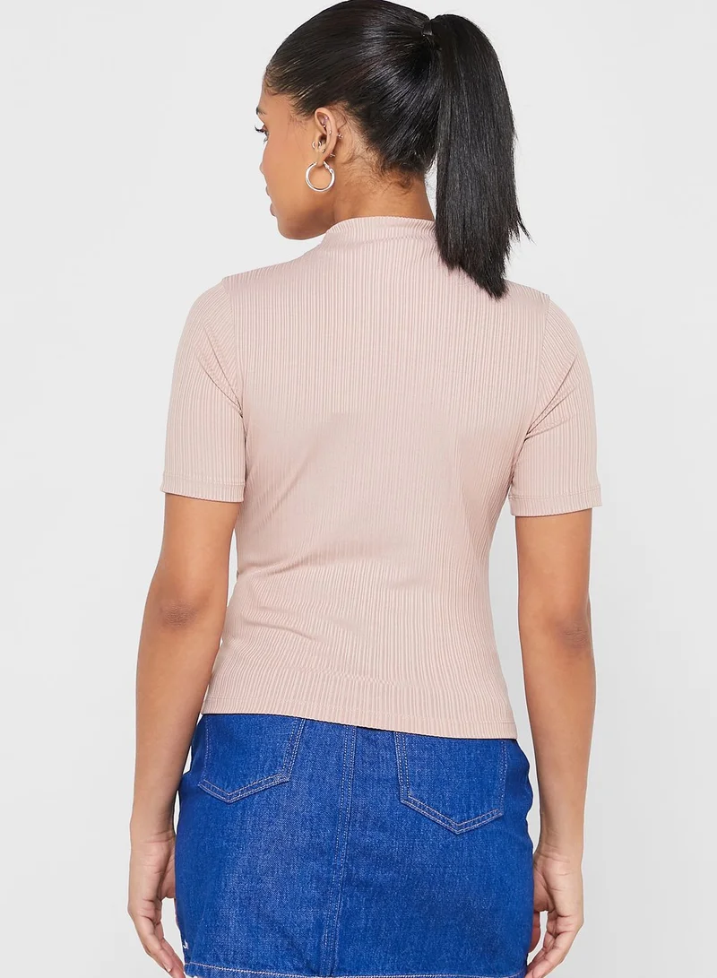 Calvin Klein Jeans High Neck Logo T-Shirt