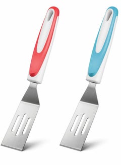 Mini Brownie Serving Spatula Flexible Nonstick Silicone Serve Turner Heat-Resistant Cookie Spatula Slotted Spatula for Flip Egg in Small Frying Pan Cookie Batter Lemon Square