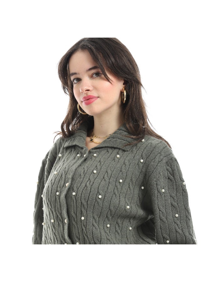 Coctail 17419-cardigan-olive - Image 4
