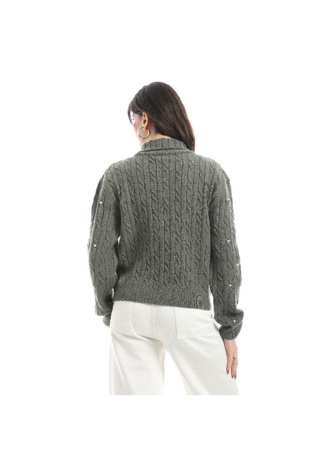Coctail 17419-cardigan-olive - Image 3