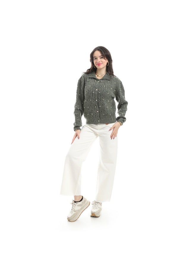 Coctail 17419-cardigan-olive - Image 5