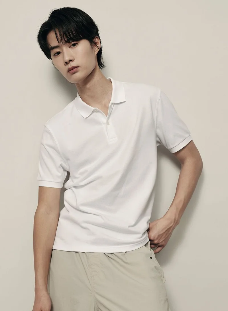 Men's Polo Shirt: Cotton Pique, Short Sleeve | Korea Collection
