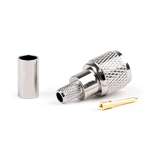 Areyourshop 10Pcs Mini-UHF Male Crimps Connector for RG-58/U Cable Motorola Antenna - Image 3