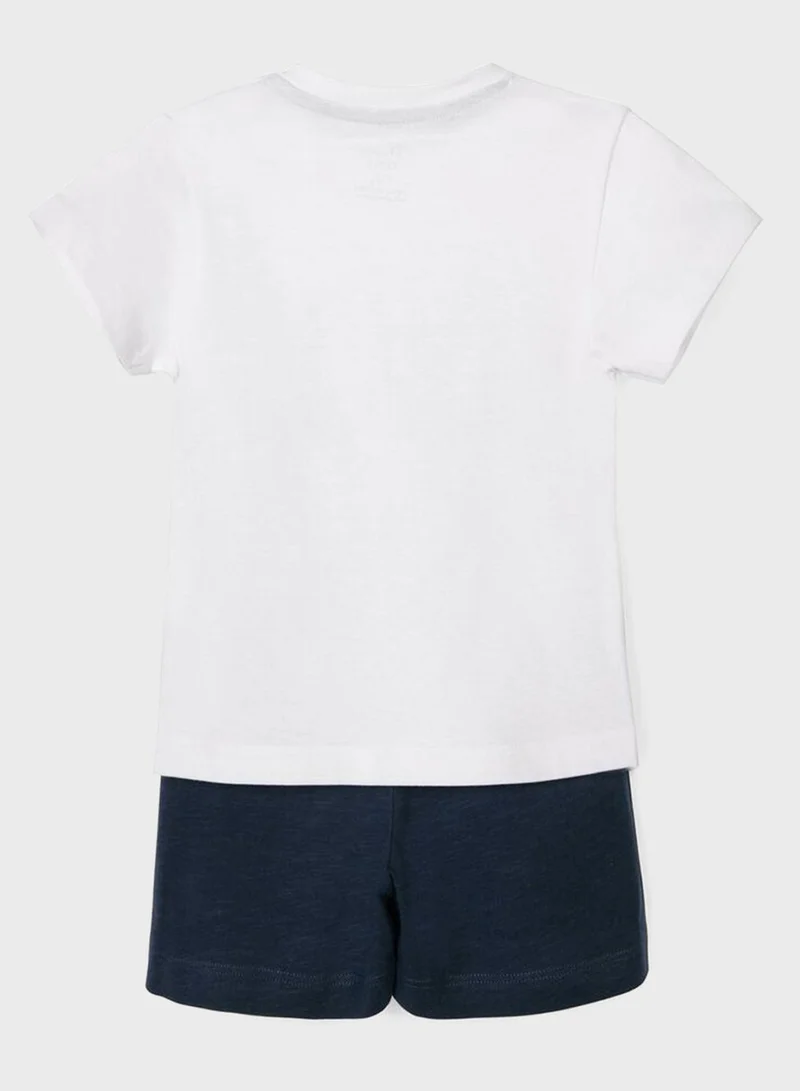 Zippy Infant Varsity T-Shirt + Shorts Set