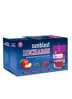 Sun Blast Recharge Blueberry Raspberry And Apple Drink 10 x 200ml 