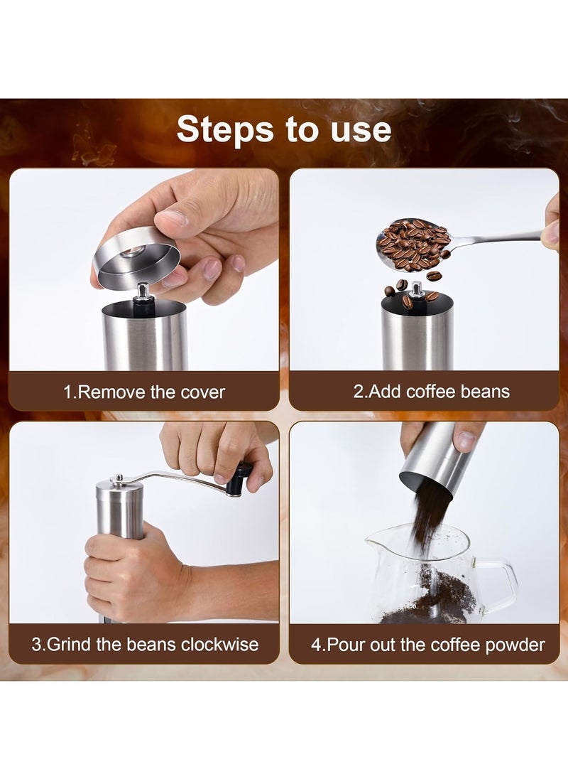 ESSENTIALS 360 - V60 Pour Over Coffee Maker Set - Portable Coffee Kit 9Pcs with V60 Kettle, Digital Scale, Double Walled Mug, Glass Server, Manual Grinder, Glass Dipper, 100 Paper Filters & Coffee Scoop - Image 1