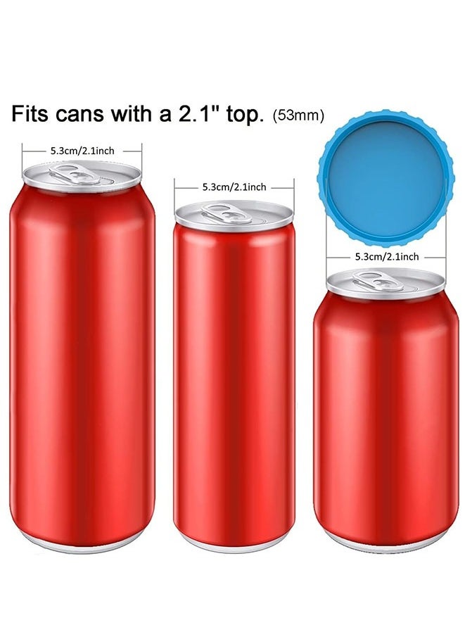 FASHION MANIA 6Pcs Silicone Can Lids, Leak-proof Water-proof Soda Bottle Caps, Beverage Dust-Proof And Leak-Proof Sealing Caps, Reusable Can Sealing Caps, For Soda, Cans  - Image 4
