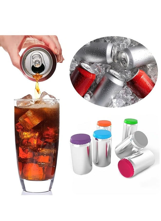 FASHION MANIA 6Pcs Silicone Can Lids, Leak-proof Water-proof Soda Bottle Caps, Beverage Dust-Proof And Leak-Proof Sealing Caps, Reusable Can Sealing Caps, For Soda, Cans  - Image 5