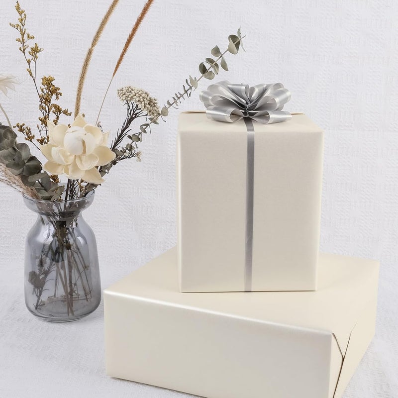 Matte Wrapping Paper 10m*44cm Gold Finish - Elegant Festive Wrapping Paper for Wedding Valentine Christmas Birthday Party Gift Packaging - Image 2