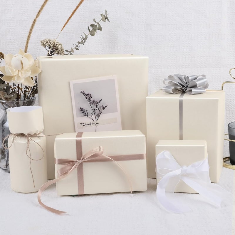 Matte Wrapping Paper 10m*44cm Gold Finish - Elegant Festive Wrapping Paper for Wedding Valentine Christmas Birthday Party Gift Packaging - Image 3
