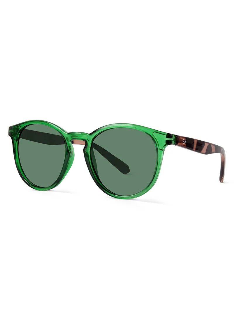 ووجلز Radon Green Polarized Round Sunglasses |Men & Women|100% UV Protection
