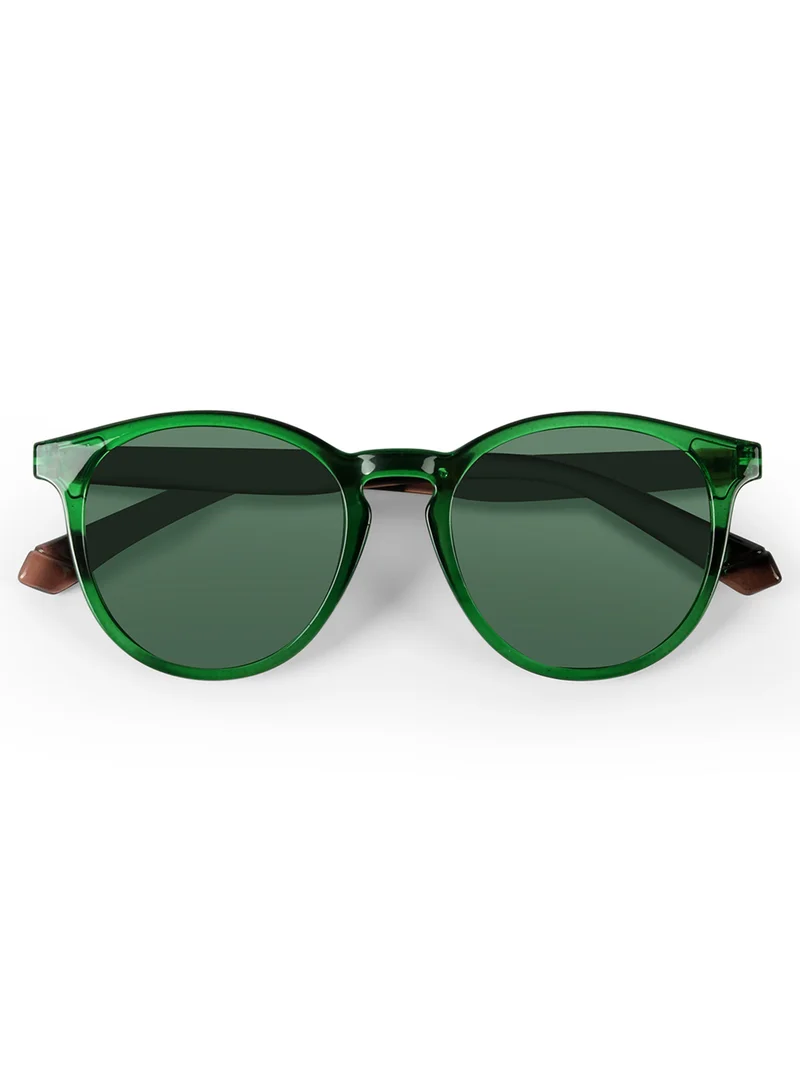 ووجلز Radon Green Polarized Round Sunglasses |Men & Women|100% UV Protection