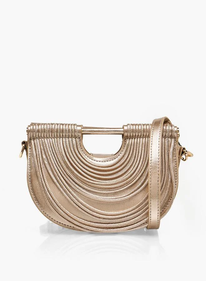 Embellished Clutch With Detachable Strap