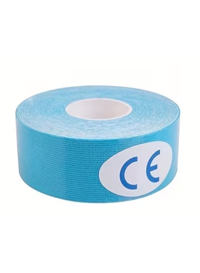 CleanWave - The Pure Effect Kinesiology Athletic Tape  2.5cm x 5m – Muscle Support & Pain Relief, Waterproof, Breathable Sports Tape for Gym, Running, Tennis & Injury Recovery - Sky Blue - Image 4