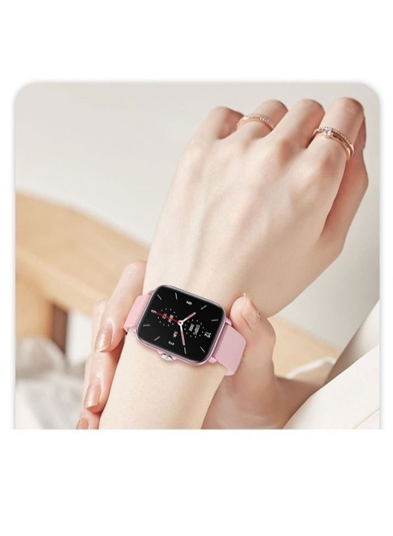 NIBEMINENT Bluetooth Calling Smartwatch for Android IOS Pink - Image 4