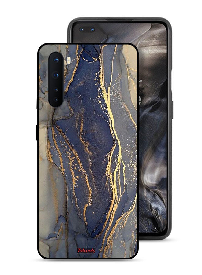 Tolwak غطاء حماية OnePlus Nord بنمط رخام لامع - Image 1