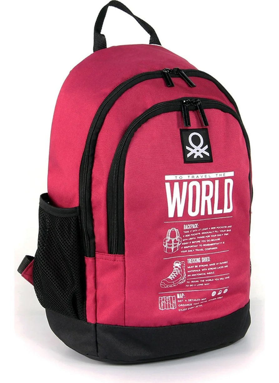 بينيتون . Double Compartment Backpack 03834