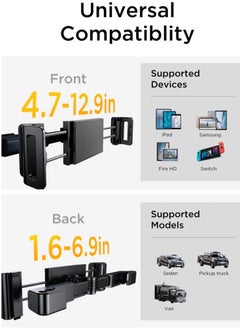 Lisen LISEN Car Tablet Holder: Sturdy, Versatile, and Easy Installation  - Image 4