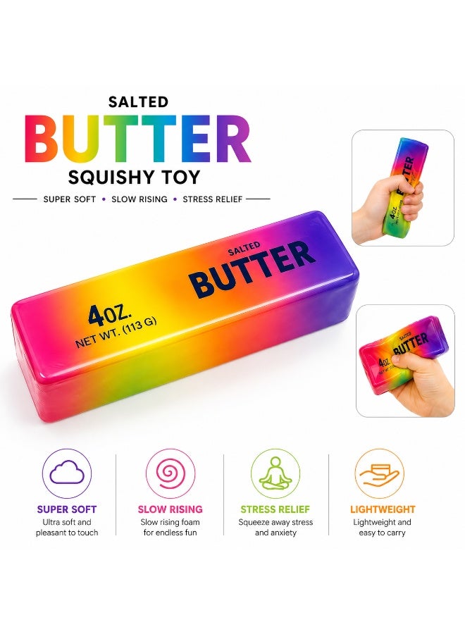 NYVIO Butter Squishy Stress Relief Fidget Toy | Slow Rising Soft Squeeze Sensory Toy for Anxiety Relief | Anti-Stress Desk Toy for Kids & Adults | Cute Squishy Party Favor, Birthday Gift & Fidget Toy - Image 1