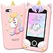 UCIDCI Unicorn Kids Smart Phone Toys for Girls Ages 37 with Dual Camera Toddler Phone with Learning Games Travel Toys with MP3 Music Player for Christmas Birthday Gifts for 3 4 5 6 7 Year Old - Image 2