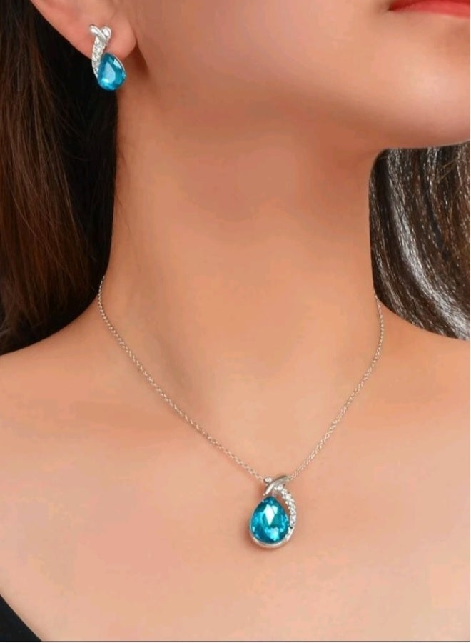 Luxury Jewellery Set For  Women Inlaid With Zirconia - Image 1