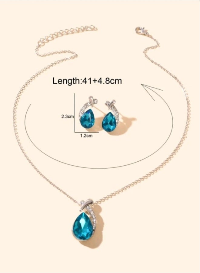 Luxury Jewellery Set For  Women Inlaid With Zirconia - Image 3