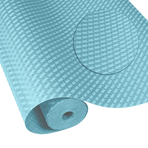 ElastPro EVA Food Grade Washable Anti Slip Mat/Sheet for Fridge, Shelf Liner, Table, Kitchen Drawer mat (Blue Crossed Stripe, 5 Meter) - Image 2