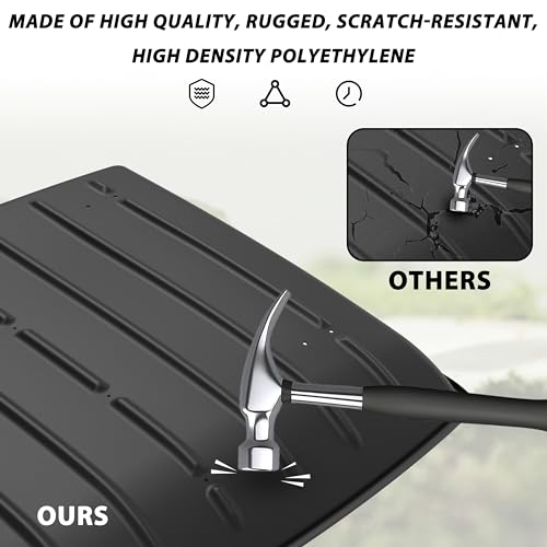 SAUTVS Poly Roof for Mule, Combined Plastic Roof Top for Kawasaki Mule 600 610 SX 4X4 2005-2024 Accessories (Replace KAF600-005B) - Image 2