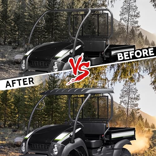 SAUTVS Poly Roof for Mule, Combined Plastic Roof Top for Kawasaki Mule 600 610 SX 4X4 2005-2024 Accessories (Replace KAF600-005B) - Image 5