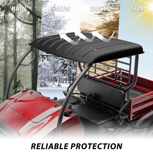 SAUTVS Poly Roof for Mule, Combined Plastic Roof Top for Kawasaki Mule 600 610 SX 4X4 2005-2024 Accessories (Replace KAF600-005B) - Image 4